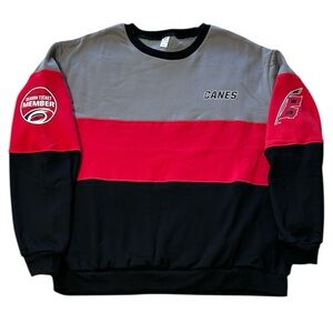 Carolina Hurricanes Men’s Size XL red black and gray crewneck sweatshirt.